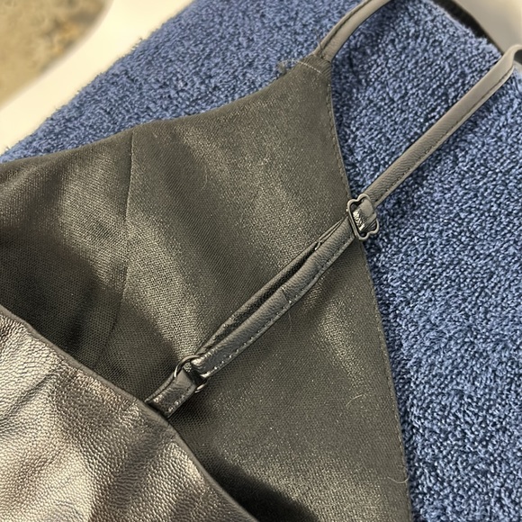 Pleather Bustier Top with Zipper - Picture 9 of 15